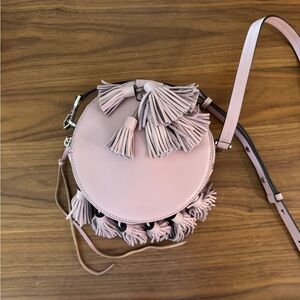 Rebecca Minkoff Lavender/Baby Pink Tassel Crossbody Bag